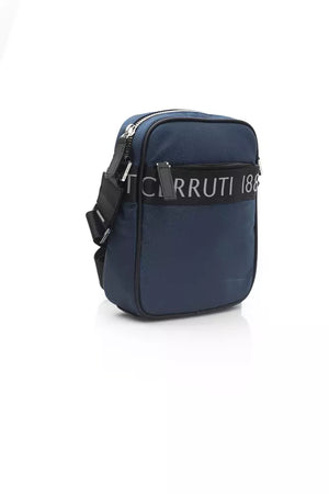 Blaue Umhängetasche aus Leder für Damen