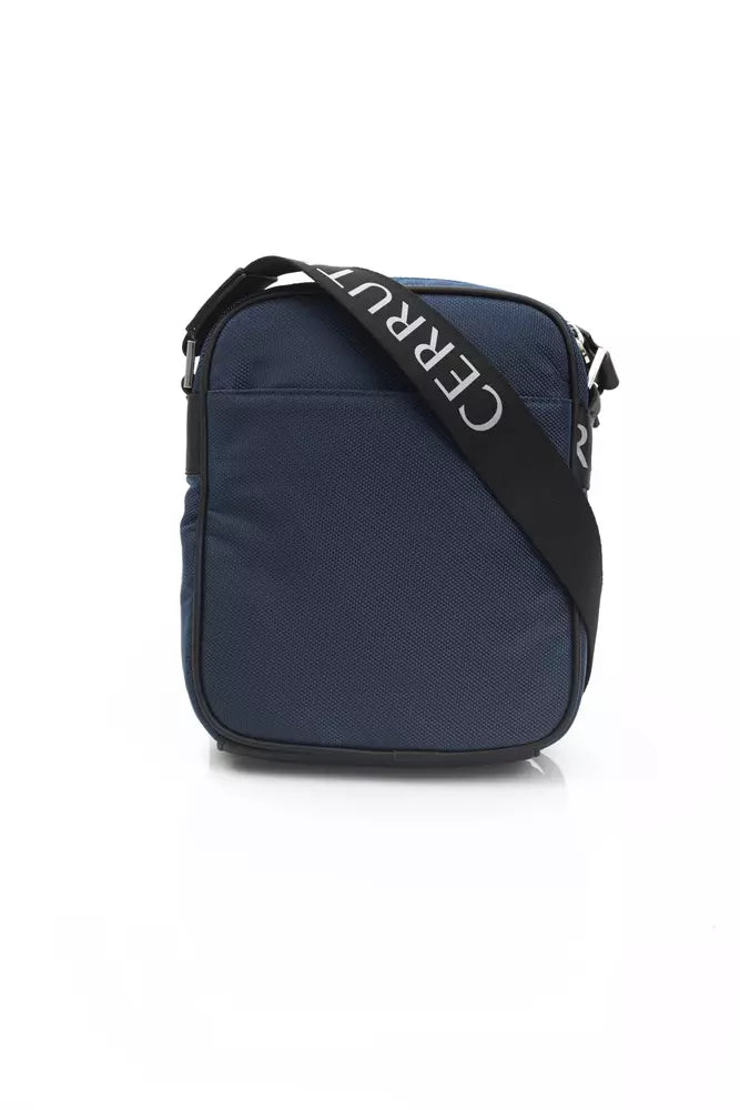 Blaue Umhängetasche aus Leder für Damen