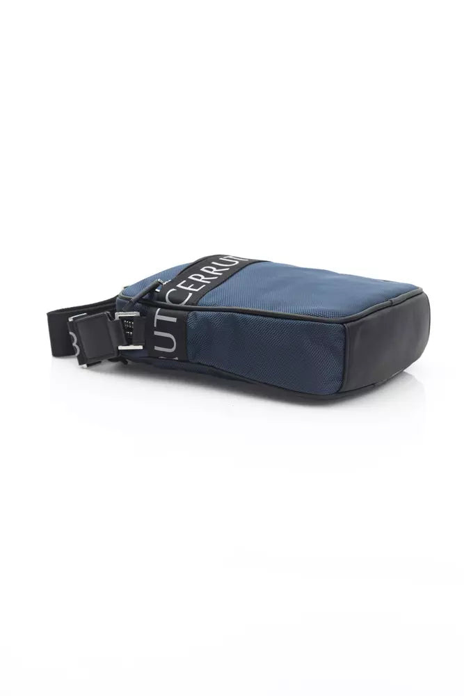 Blaue Umhängetasche aus Leder für Damen