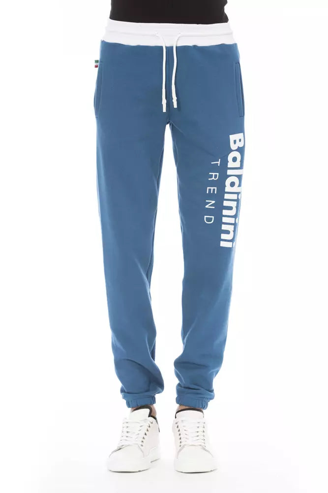 Blaue Herren-Sporthose aus Baumwolle