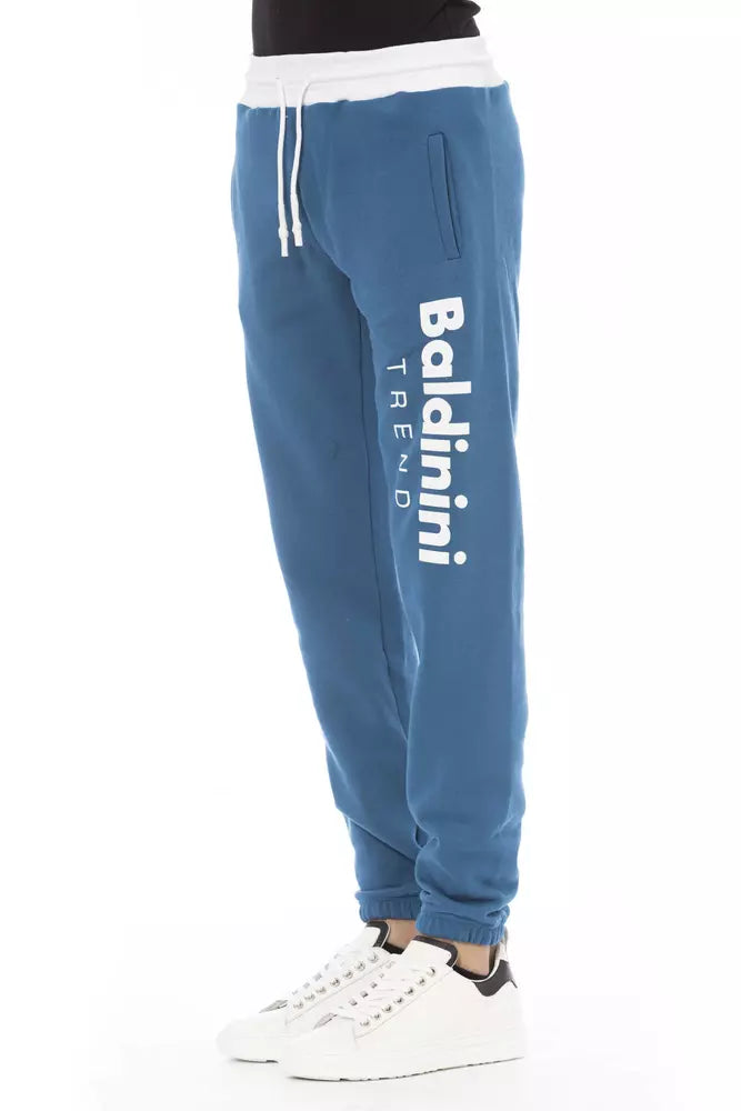 Blaue Herren-Sporthose aus Baumwolle