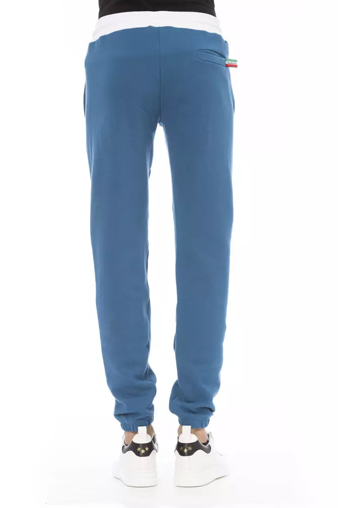 Blaue Herren-Sporthose aus Baumwolle
