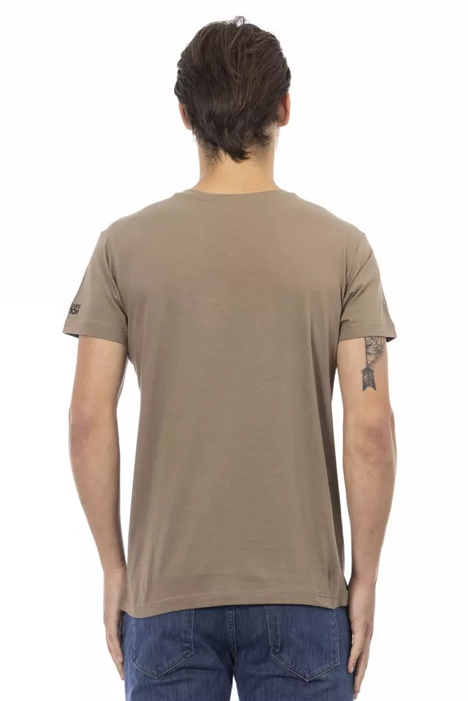 Braunes Herren-T-Shirt aus Baumwolle