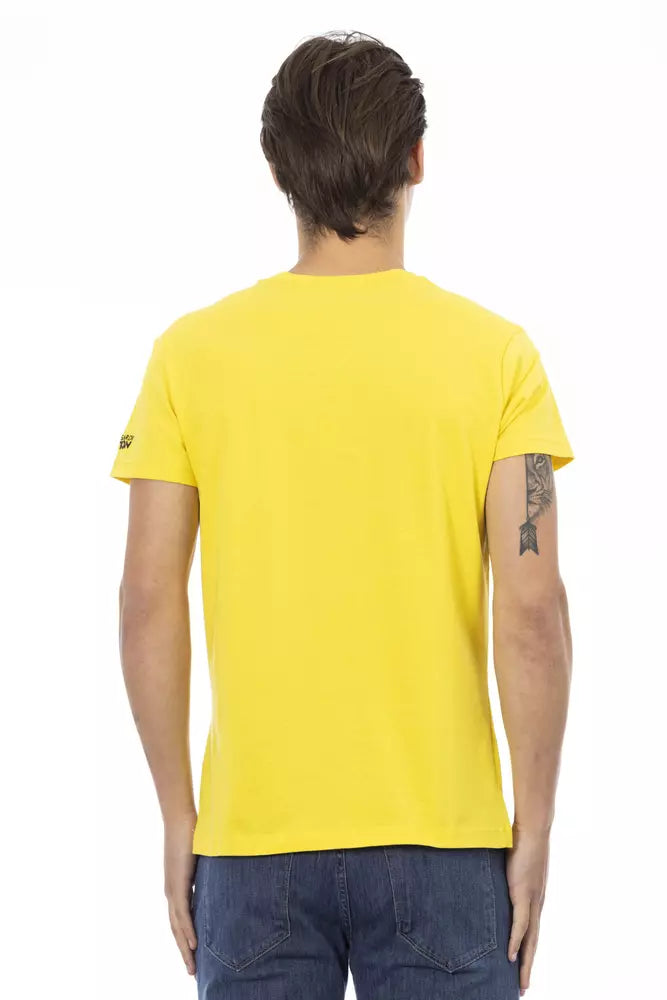 Gelbes Herren-T-Shirt aus Baumwolle
