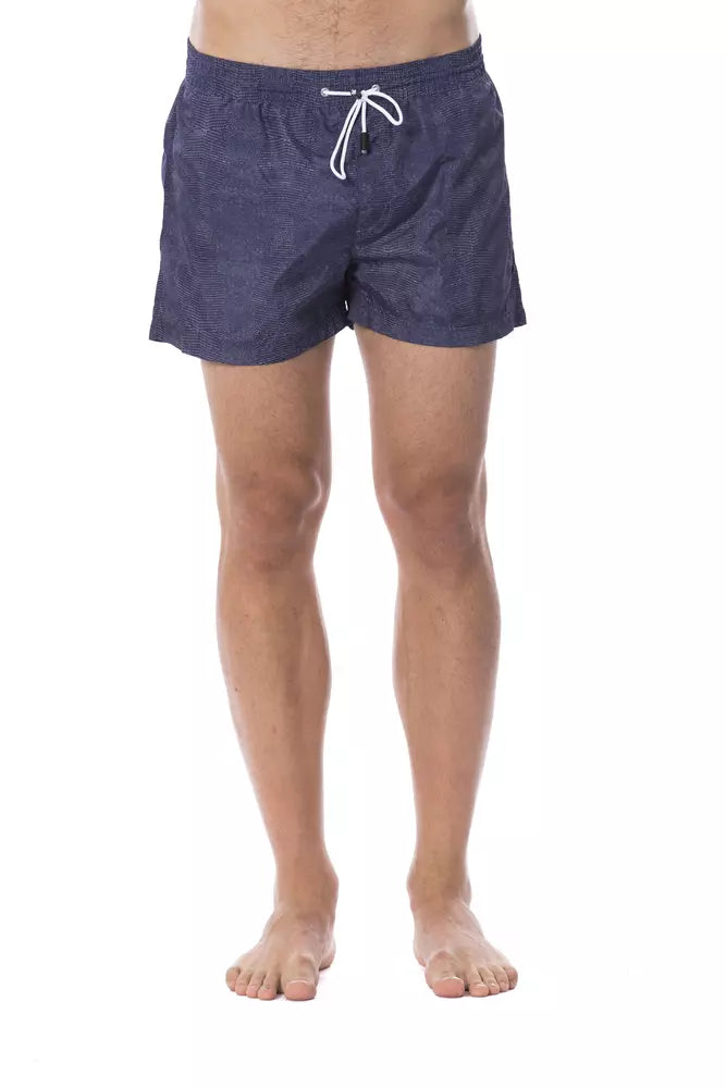 Blaue Badehose aus Polyester für Herren