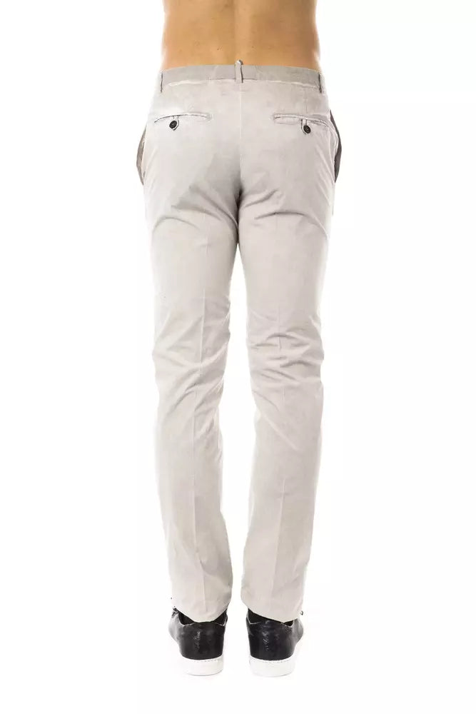 Gray Cotton Mens Pant