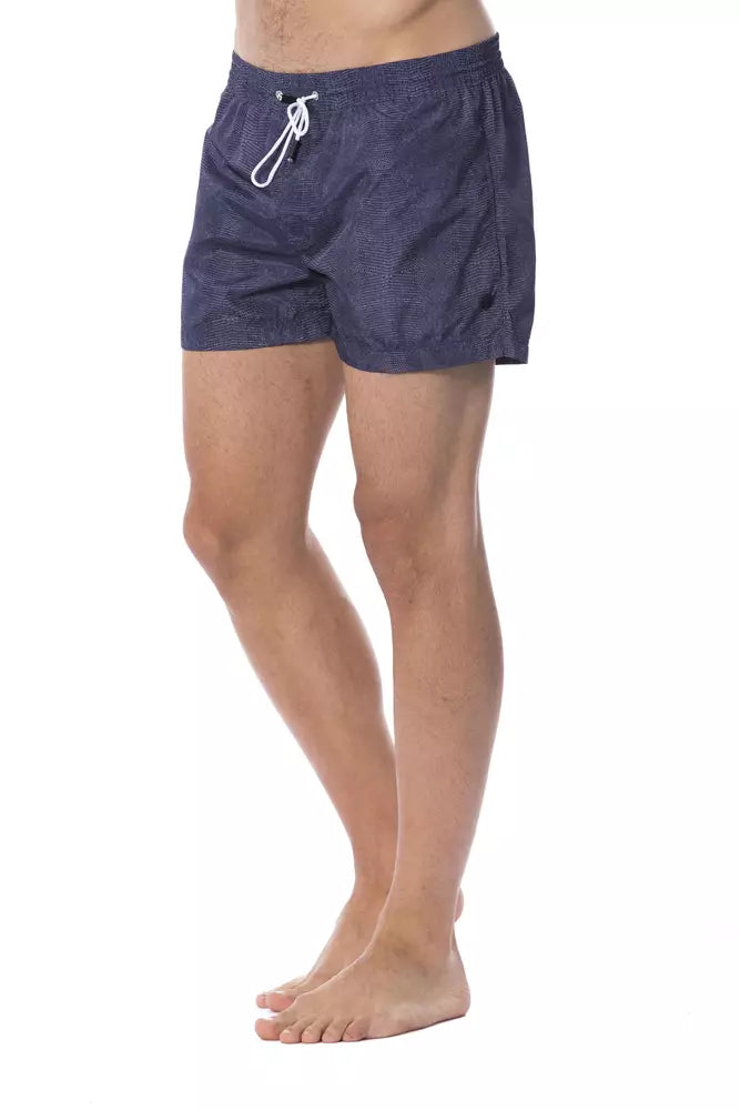 Blaue Badehose aus Polyester für Herren