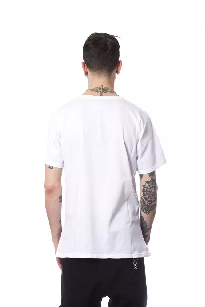 Weißes Herren-T-Shirt aus Baumwolle