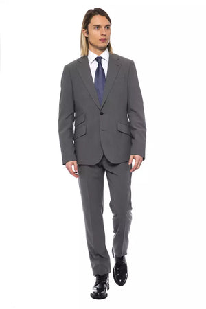 Grauer Wollblazer für Herren