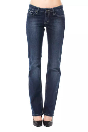 Blaue Baumwolljeans für Damen