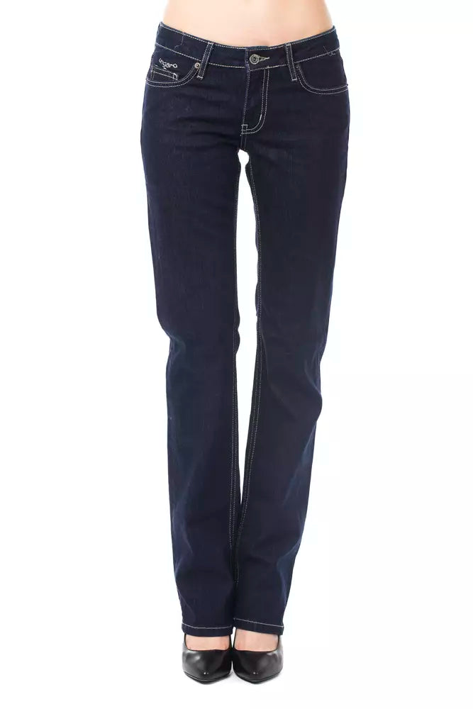 Blaue Baumwolljeans für Damen