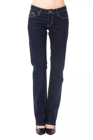 Blaue Baumwolljeans für Damen