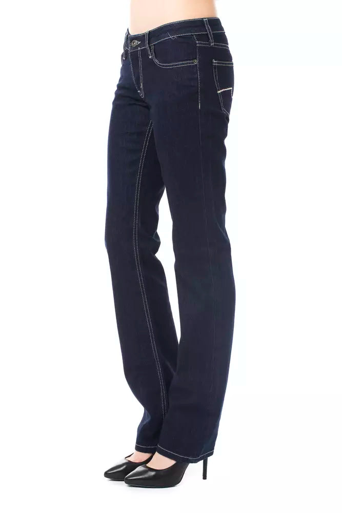 Blaue Baumwolljeans für Damen