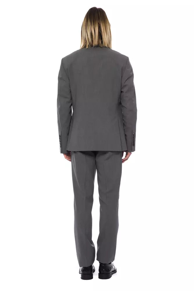 Grauer Wollblazer für Herren