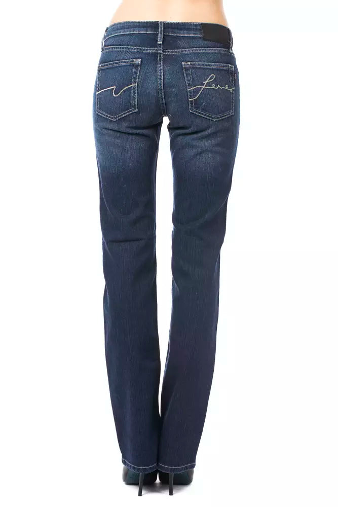 Blaue Baumwolljeans für Damen
