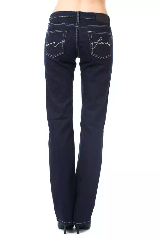 Blaue Baumwolljeans für Damen