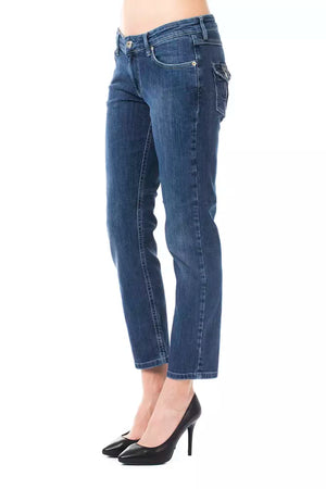 Hellblaue Damenjeans aus Baumwolle