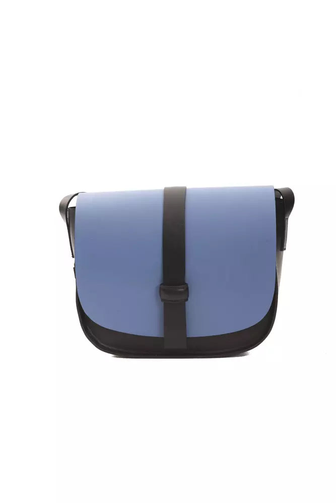 Blaue Umhängetasche aus Leder für Damen