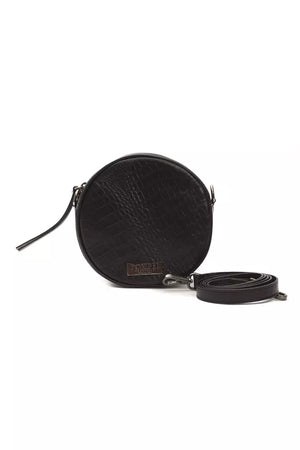 Schwarze Umhängetasche aus Leder für Damen