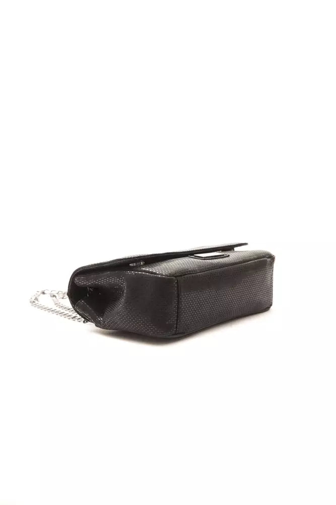 Schwarze Umhängetasche aus Leder für Damen