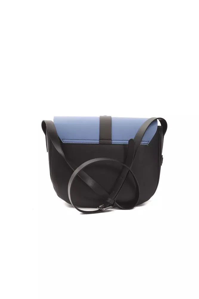 Blaue Umhängetasche aus Leder für Damen