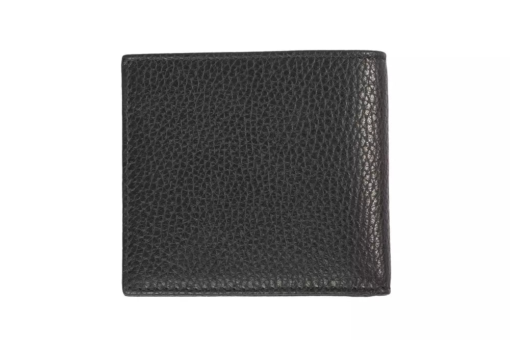 Schwarzes Leder Herren Portemonnaie