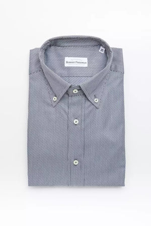 Blue Cotton Men's Shirt