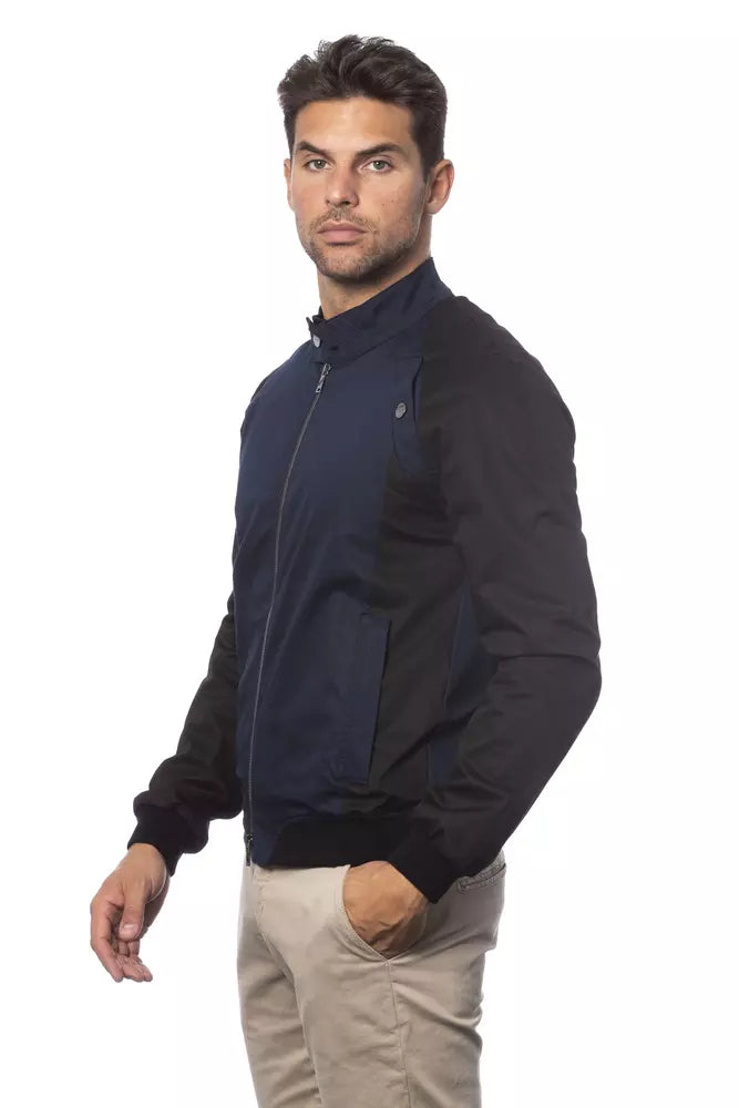Blaue Bomberjacke aus Baumwolle für Herren