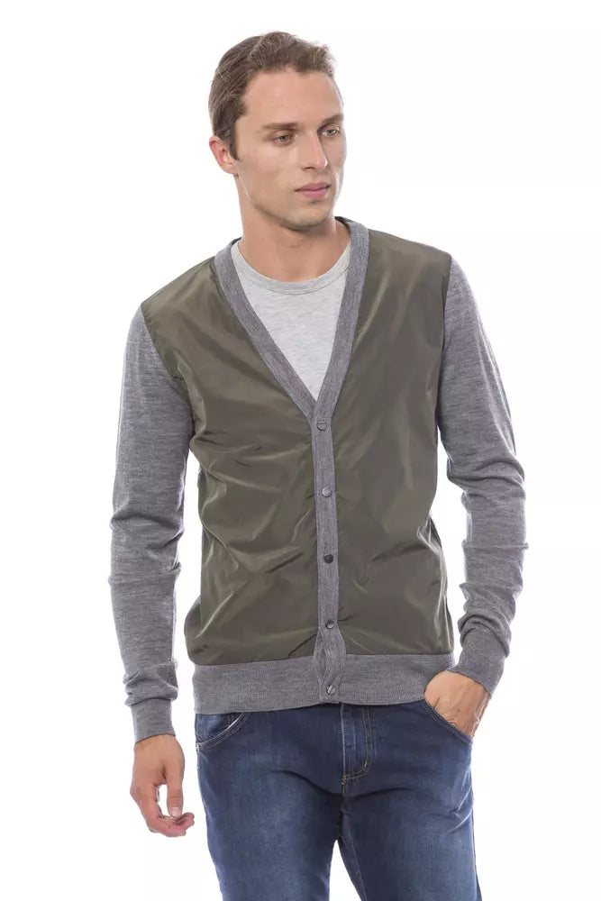 Graue Wolljacke für Herren