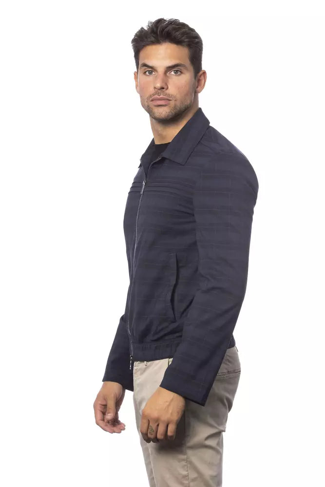 Blaue Wolljacke für Herren