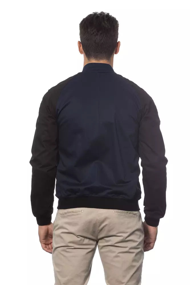 Blaue Bomberjacke aus Baumwolle für Herren