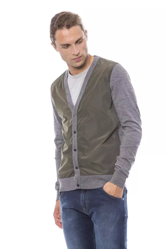 Graue Wolljacke für Herren