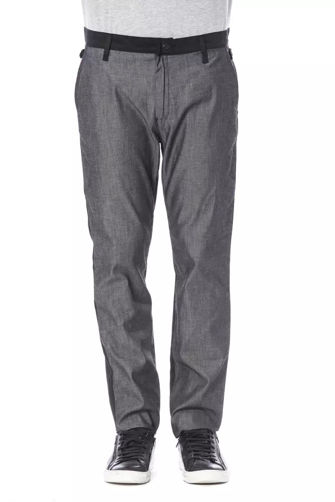 Schwarze Baumwollhose für Herren