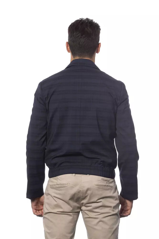 Blaue Wolljacke für Herren