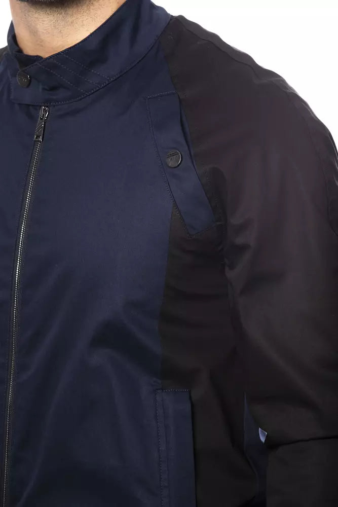 Blaue Bomberjacke aus Baumwolle für Herren