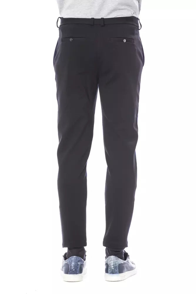 Blaue Viskose-Herrenhose