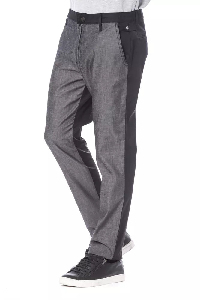 Schwarze Baumwollhose für Herren