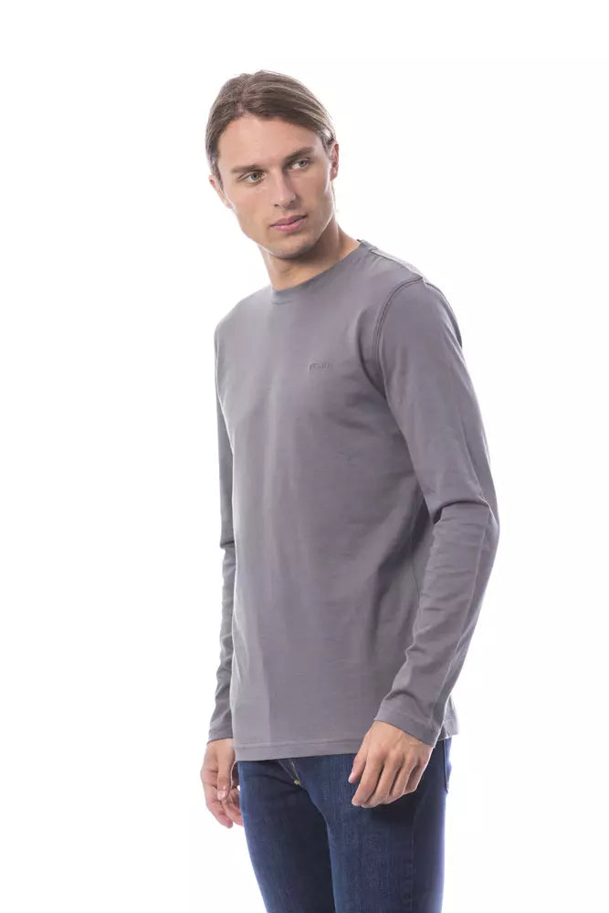 "Graues Herren-T-Shirt aus Baumwolle"