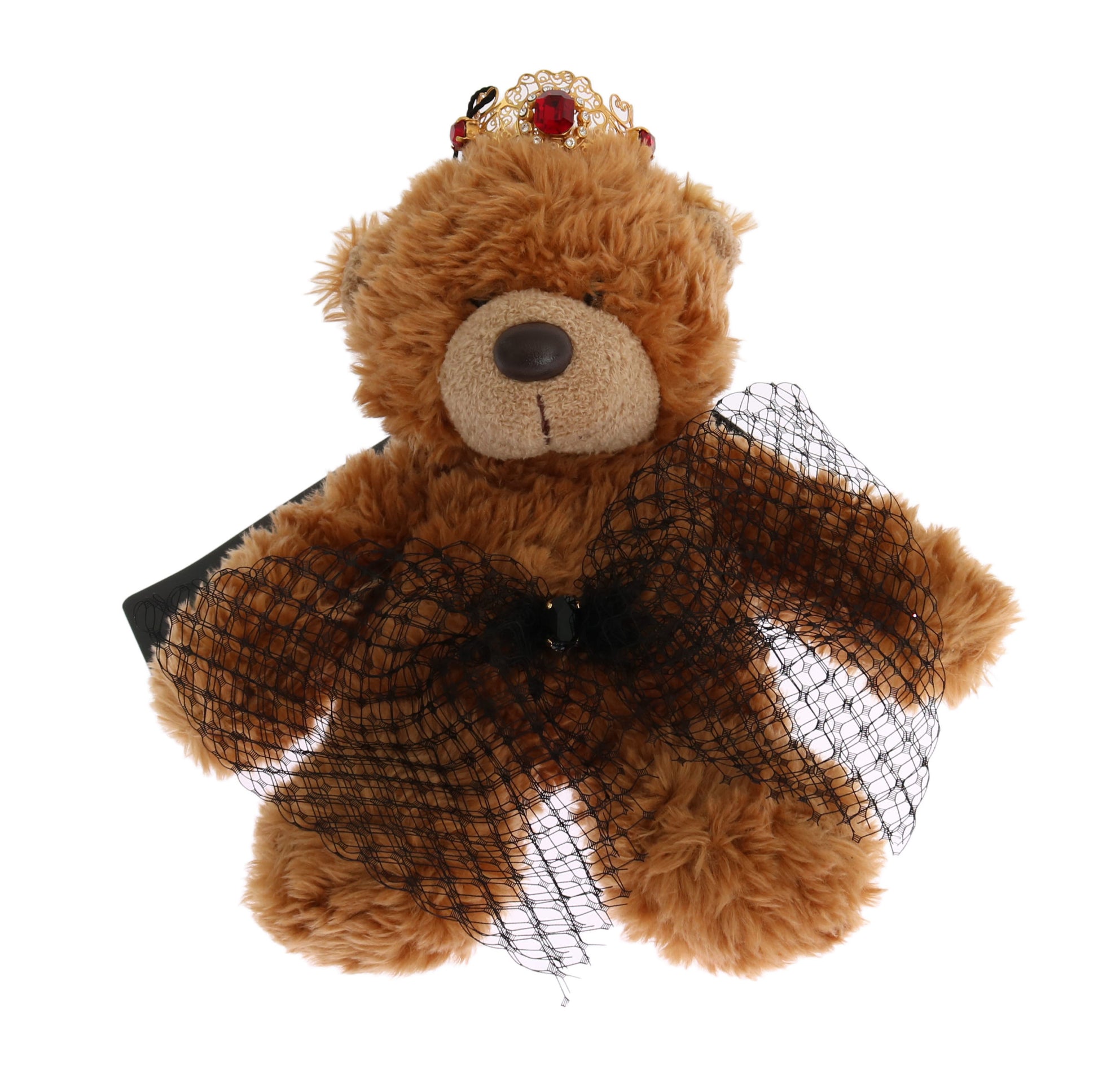 Teddybär Gold Kristall Krone Tiara Diadem Haarband