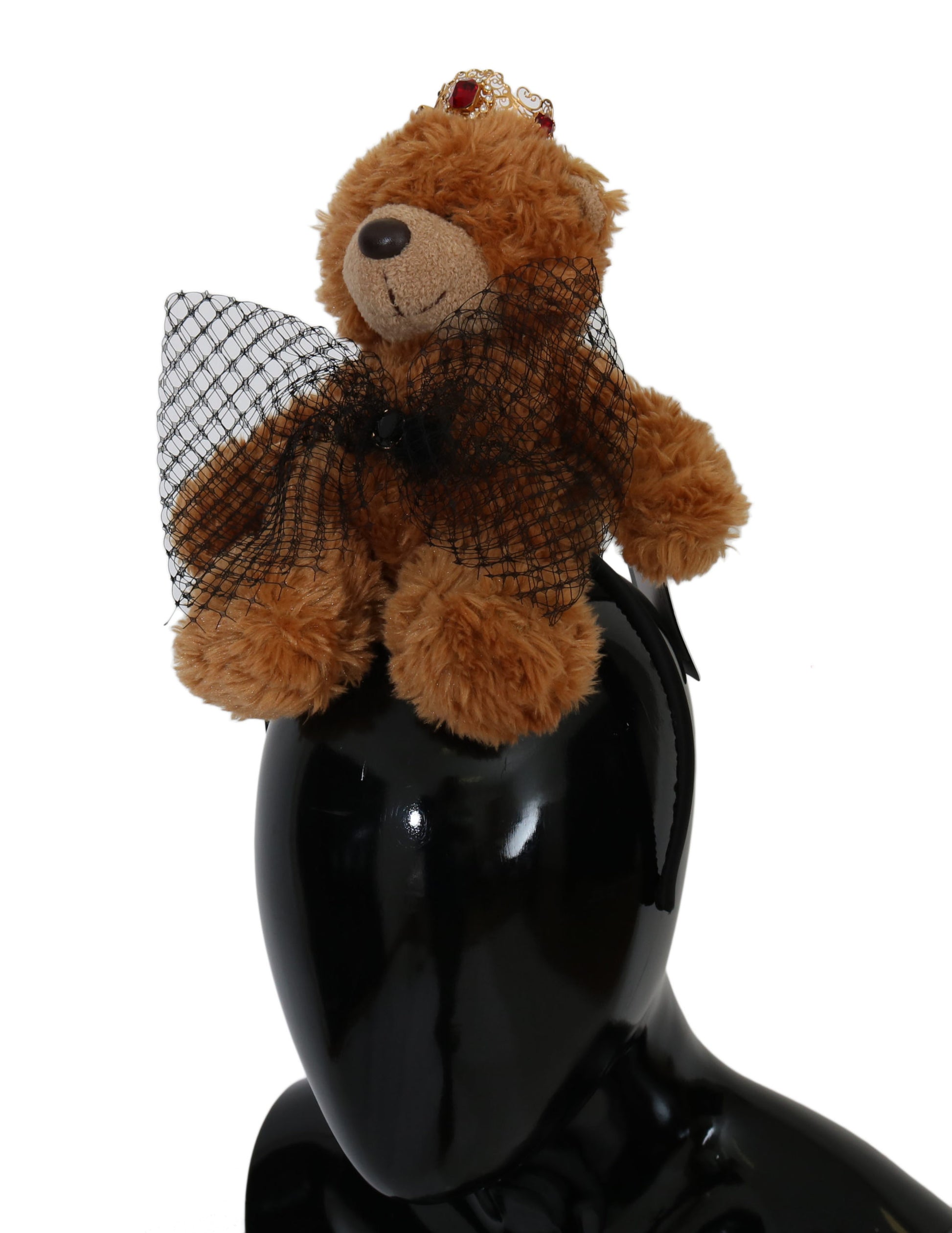 Teddybär Gold Kristall Krone Tiara Diadem Haarband