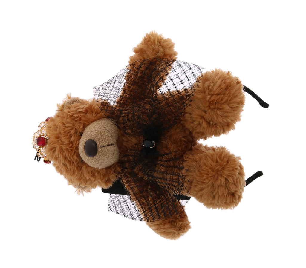 Teddybär Gold Kristall Krone Tiara Diadem Haarband