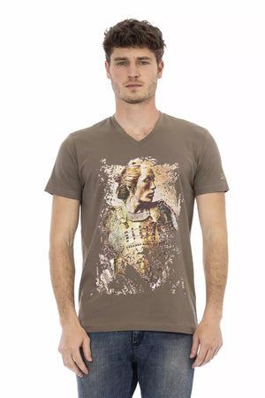 Braunes Herren-T-Shirt aus Baumwolle