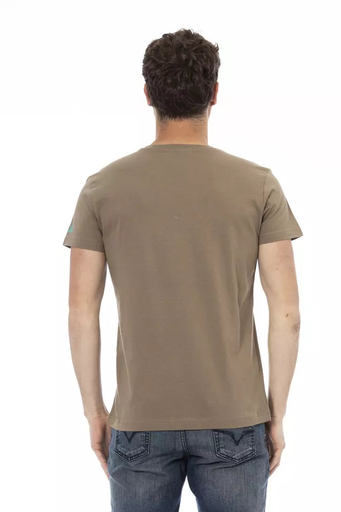 Braunes Herren-T-Shirt aus Baumwolle