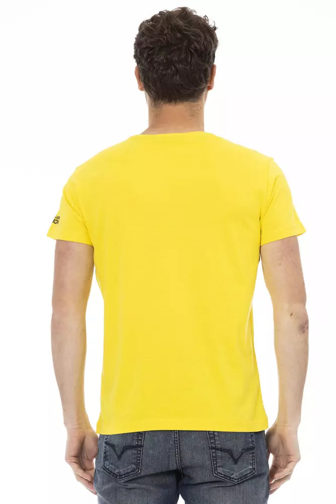 Gelbes Herren-T-Shirt aus Baumwolle