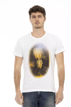 Weißes Herren-T-Shirt aus Baumwolle
