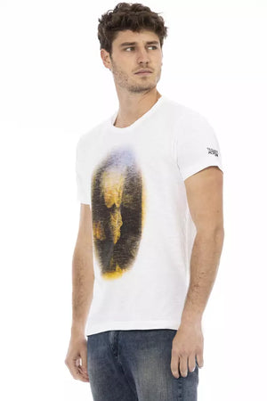 Weißes Herren-T-Shirt aus Baumwolle