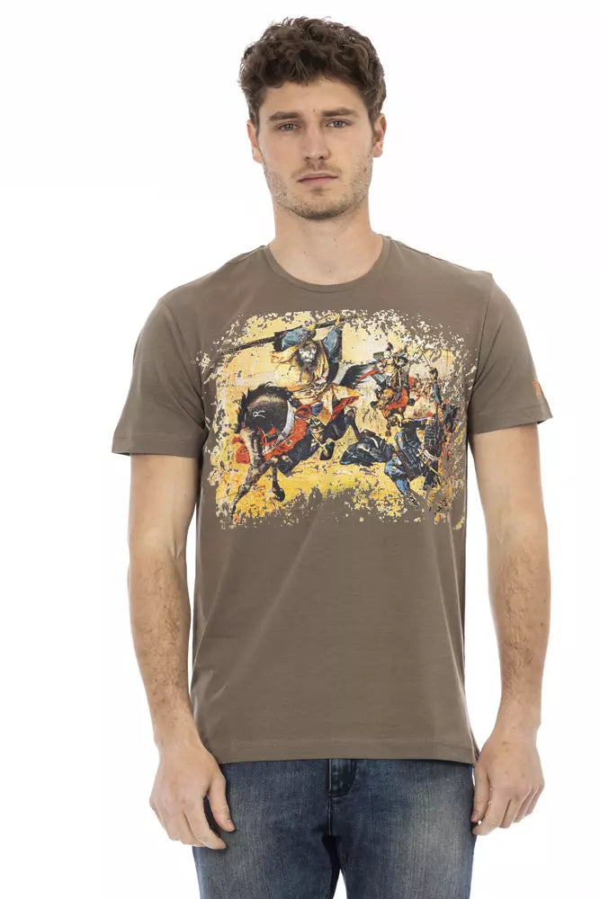Braunes Herren-T-Shirt aus Baumwolle