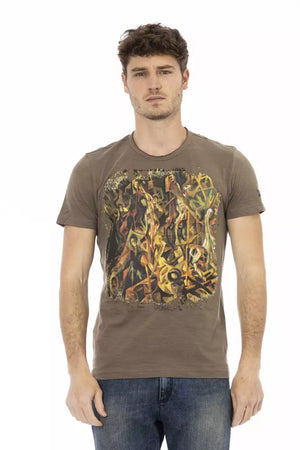 Braunes Herren-T-Shirt aus Baumwolle