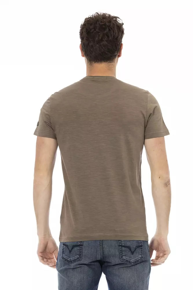 Braunes Herren-T-Shirt aus Baumwolle