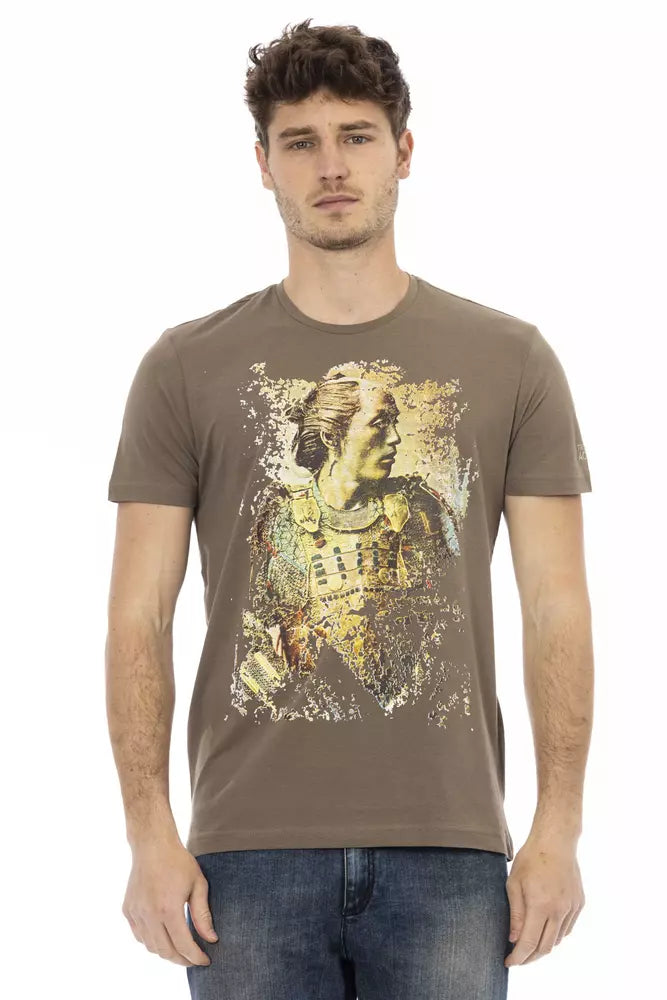 Braunes Herren-T-Shirt aus Baumwolle